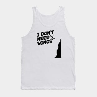 Cliff jumping i don't need wings Tank Top